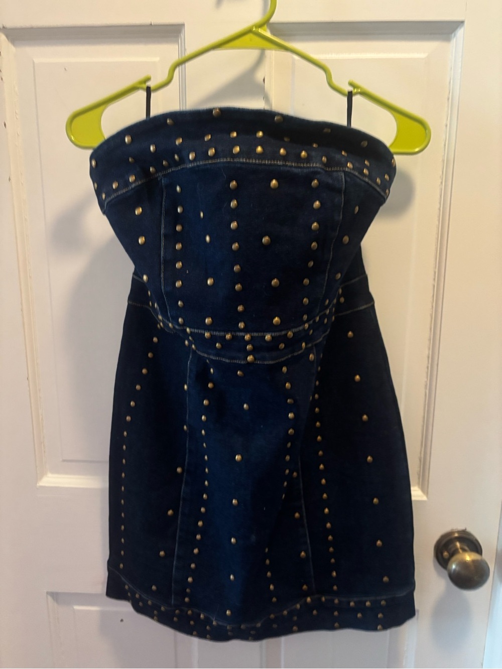 Forever 21 strapless denim dress